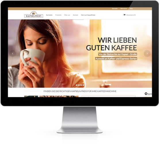 Cafeum - Desktop Ansicht