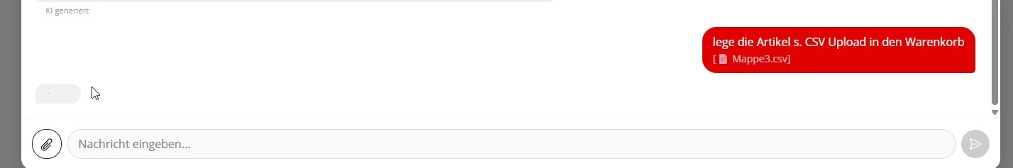 CSV Upload im Chatbot